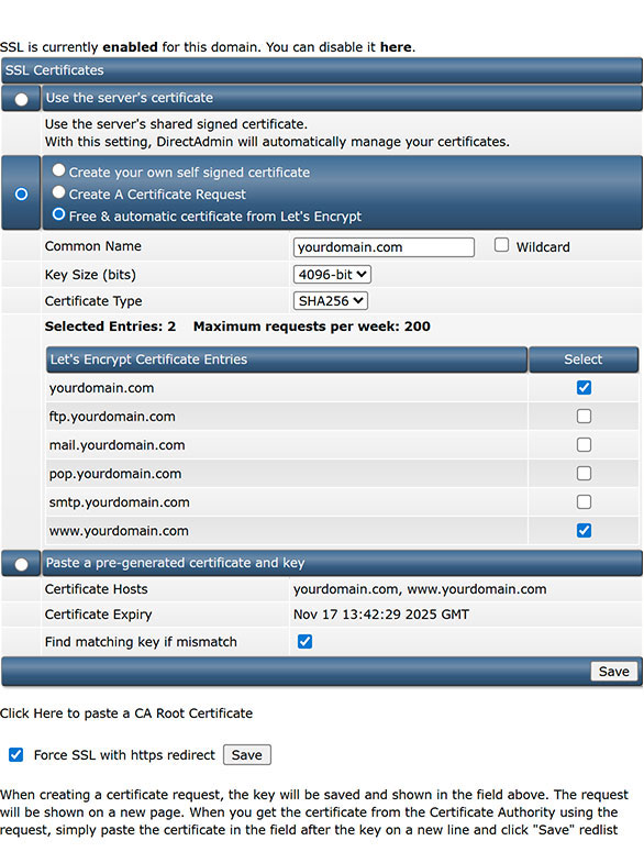 SSL Certificate Let’s Encrypt ฟรี คืออะไร และวิธีติดตั้งใน DirectAdmin ...